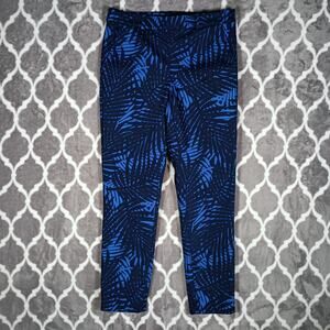 Polo Golf Ralph Lauren Pants Women Size 2 Blue Print Stretch Performance Ankle